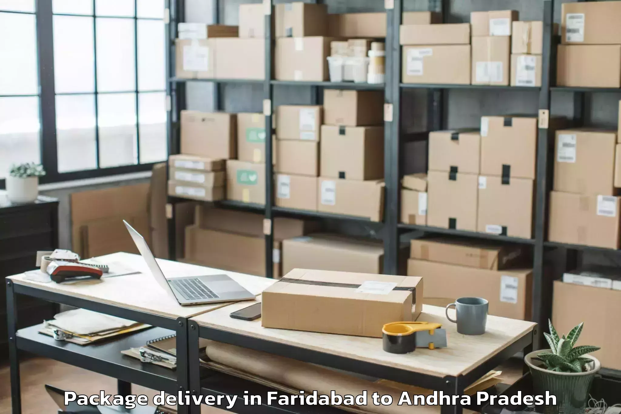 Trusted Faridabad to Waltair Package Delivery